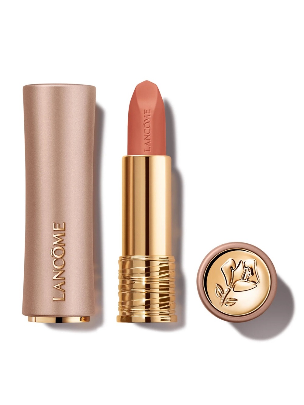 LANCÔME L'ABSOLU ROUGE INTIMATTE SOFT MATTE LIPSTICK 340-Lovers Whispers NIB